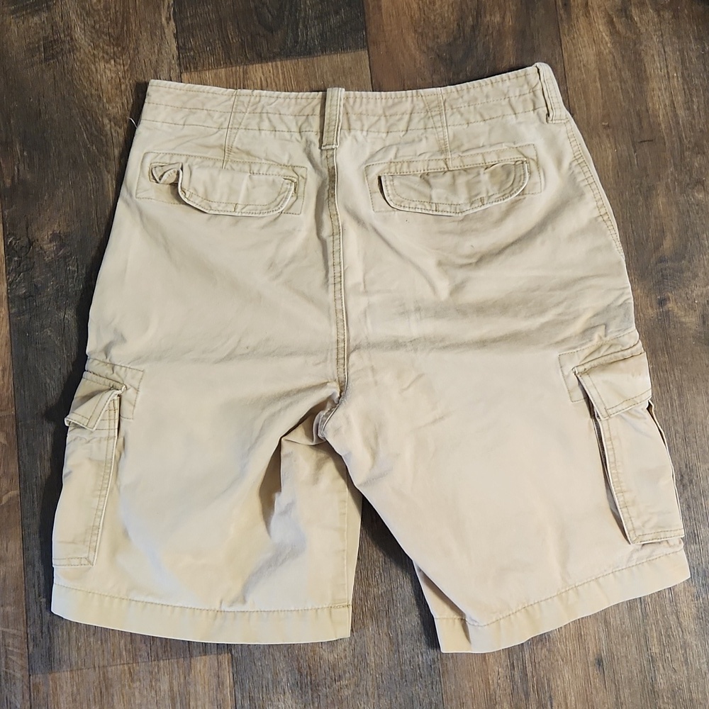 Men's Tan Cargo Shorts - Picture 7 of 9